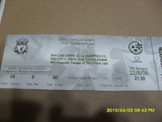 Bilet Maccabi Haifa - Liverpool foto