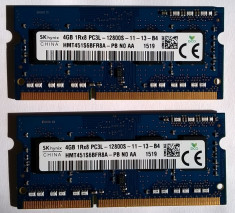 8GB Ram laptop Hynix 2*4GB 12800 DDR3 1600Mhz HMT451S6AFR8A-PB PC3L Low 1.35V foto