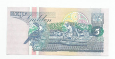 LL bancnota Suriname 5 Gulden 1996 UNC foto