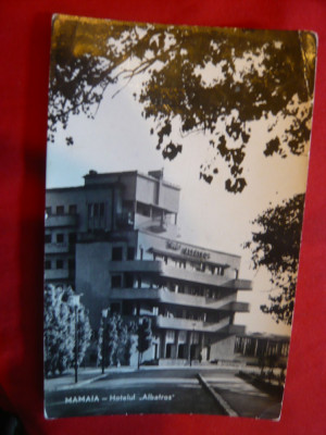Ilustrata Mamaia -Hotel Albatros circulat 1961 foto