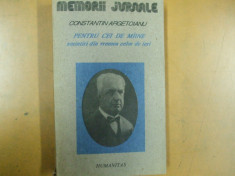 Argetoianu C. Pentru cei de maine amintiri volumul 2 partea 4 Bucuresti 1991 foto