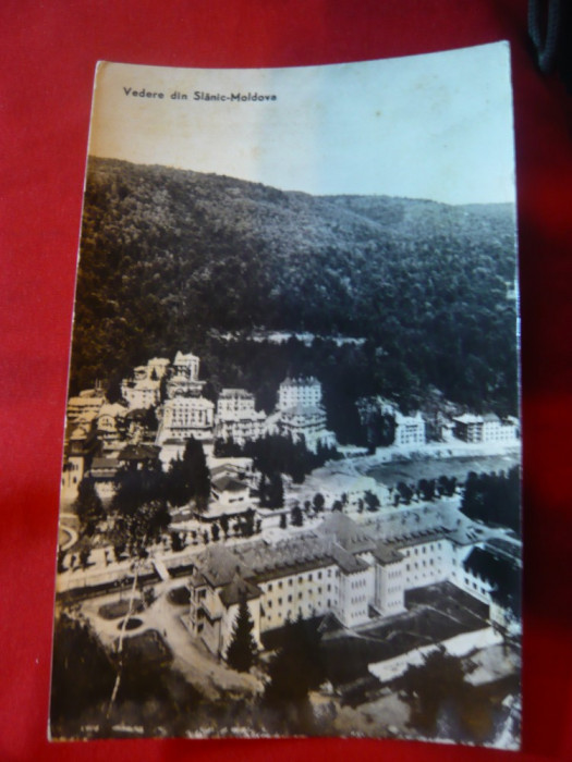 Ilustrata Vedere din Slanic Moldova circulat 1962