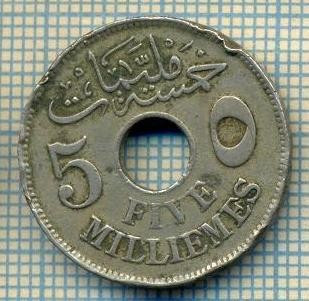 8392 MONEDA- EGYPT - 5 MILLIEMES -anul 1917 -starea ce se vede foto