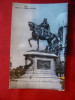 Ilustrata Iasi Statuia lui Stefan cel Mare circulat 1963, Circulata, Fotografie