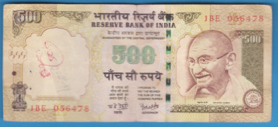 (1) BANCNOTA INDIA - 500 RUPEES 2006 foto