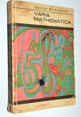 Varia Mathematica - George St. Andonie - 1969 foto