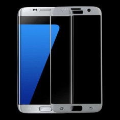 Geam Protectie Display Samsung Galaxy S7 edge G935 Acoperire Completa Alb foto