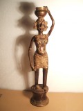 Cumpara ieftin UNICAT RARITATE STATUIE / VECHE , TRIBALA , DIN BRONZ MASIV , AFRICA .