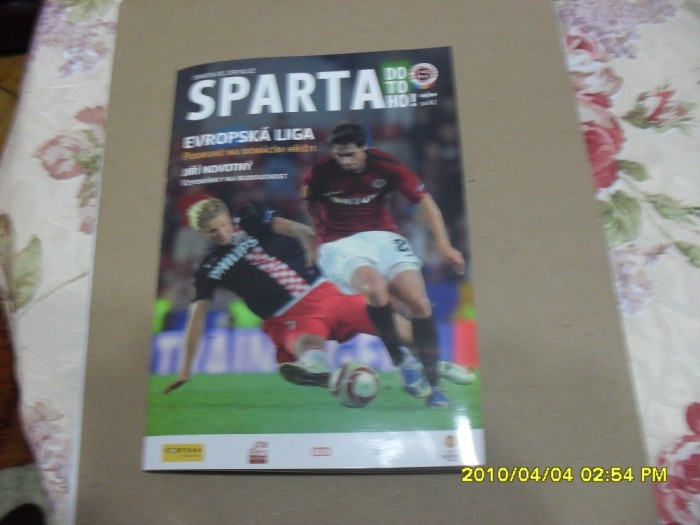 program Sparta Praga - CFR Cluj
