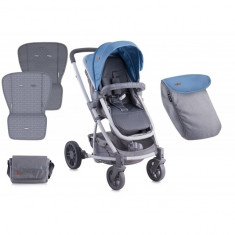 Carucior 2 in 1 landou S-500 Blue and Grey Lorelli foto