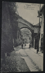 Salutari din Sibiu - Primaria - Spre primarie - Aufstieg zum Rathaus - 1907 foto