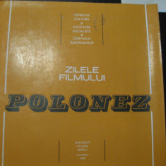 Film/cinema - revista Zilele filmului polonez, noiembrie 1978, Bucuresti, Braila