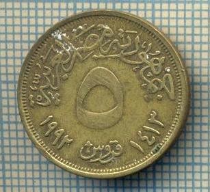 8417 MONEDA- EGYPT - 5 PIASTRES -anul 1992 -starea ce se vede foto