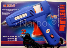 Pistol de lipit cu silicon 60W 11mm buton on off foto