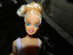 Papusa tip Barbie, papusa pentru fetite, 30 cm, cu coc, blonda foto