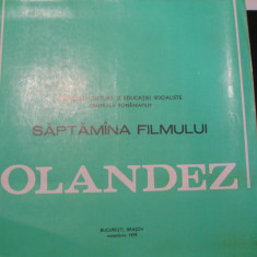 Film/cinema - revista Zilele filmului olandez, noiembrie 1978, Bucuresti, Brasov