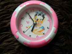 Ceas de masa, ceas de camera pentru copii, Betty Boop. COMANDA MININA 30 LEI! foto