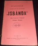 1902 Statutul Societatii de Economie IZBANDA din comuna Trifesti, judetul Roman, Alta editura