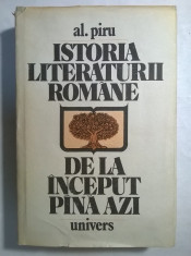 Al. Piru ? Istoria literaturii romane de la inceput pana azi foto