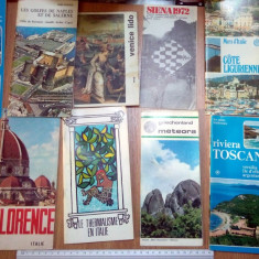 LOT CARTI / BROSURI ANII 70-80ITALIA, FLORENTA ,TOSCANA, VENETIA , CASTELE ...