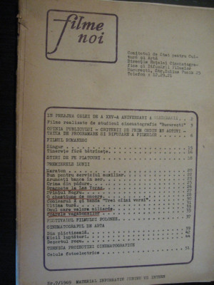 Film / cinema - revista filme noi / iulie 1969 foto