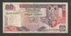 SRI LANKA 20 RUPII RUPEES 2006 [6] P-109e foto