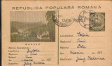 Interg postal CP circulat 1954 - Statiunea Borsec, Dupa 1950