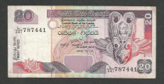 SRI LANKA 20 RUPII RUPEES 2005 [1] P-109d foto