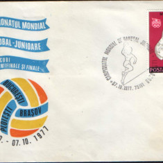 Plic ocazional 1977 - Campionatul Mondial de Handbal Juniori