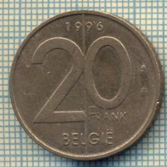 8515 MONEDA- BELGIA(BELGIE) - 20 FRANCS(20 FRANK)-anul 1996-starea ce se vede