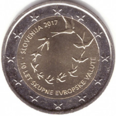 moneda 2 euro comemorativa SLOVENIA 2017, UNC