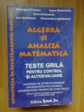 N1 Algebra si analiza matemetica - Teste grila pentru control si autoevaluare