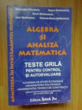 N1 Algebra si analiza matemetica - Teste grila pentru control si autoevaluare