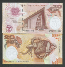 PAPUA NOUA GUINEE 20 KINA 2008 UNC [1] P-36 , COMEMORATIVA -35 ANI BANCA foto