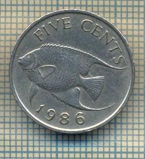 8497 MONEDA- BERMUDA - 5 CENTS -anul 1986 -starea ce se vede foto