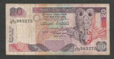 SRI LANKA 20 RUPII RUPEES 2004 [1] P-109c foto