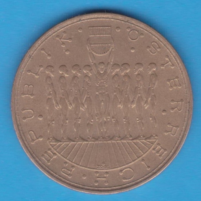 (M1342) MONEDA AUSTRIA - 20 SCHILLING 1980, JUBILIARA, CELE 9 PROVINCII