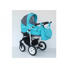 Carucior copii 3 in 1 Germany Albastru deschis MyKids foto