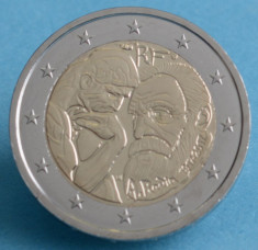 moneda 2 euro comemorativa FRANTA 2017, AUGUSTE RODIN - UNC foto