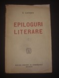 E. LOVINESCU - EPILOGURI LITERARE 1919