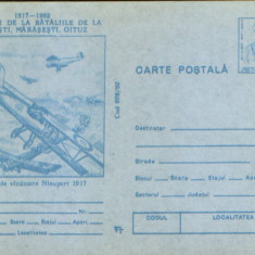 Intreg postal CP 1992,necirc. - Avion de vanatoare Nieuport 1917