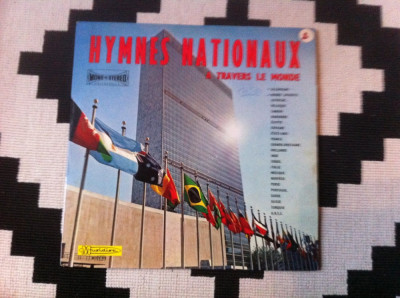 Grand Orchestre International hymnes Nationaux lp vinyl muzica imnuri nationale foto
