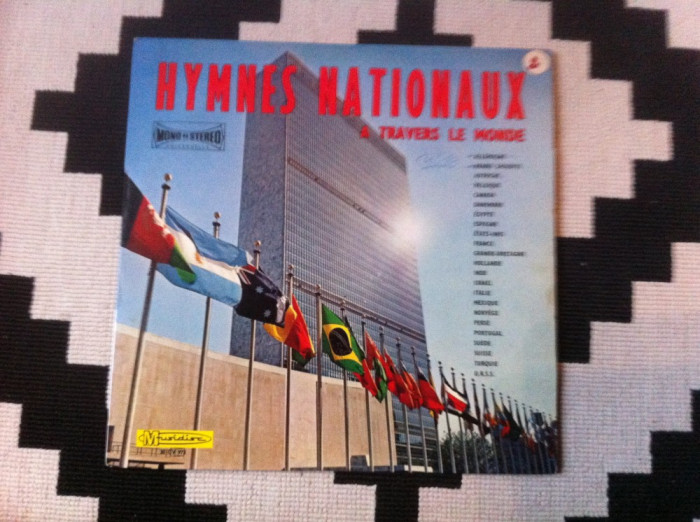 Grand Orchestre International hymnes Nationaux lp vinyl muzica imnuri nationale