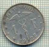 8526 MONEDA- BELGIA(BELGIE) - 1 FRANC -anul 1922 -starea ce se vede, Africa