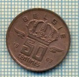 8585 MONEDA- BELGIA(BELGIE) - 50 CENTIMES -anul 1962 -starea ce se vede