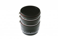 Tuburi de extensie macro Aputure AC-MC cu montura metalica si contacte electrice pentru Canon EF EF-S foto