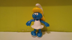 Figurina Strumf (Strumpf), fetita, plastic, colectie, 10cm, McDonalds 2002 foto