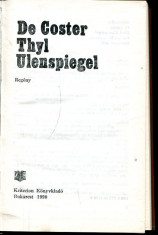 LICHIDARE-Thyk ulenspiegel - Autor : De Coster - 70991 foto