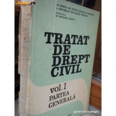 PAUL COSMOVICI - TRATAT DE DREPT CIVIL VOL I PARTEA GENERALA {ED ACADEMIEI 1989 360 PAG] foto