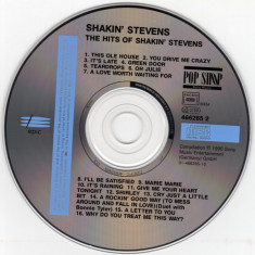 Shakin&amp;#039; Stevens - The hits of... (1990, Sony/Epic) CD original, tracklist foto